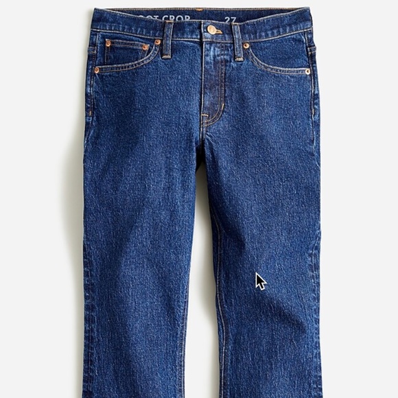 J. Crew 9" Billie Demi Boot Crop Jeans 32 - Picture 1 of 5